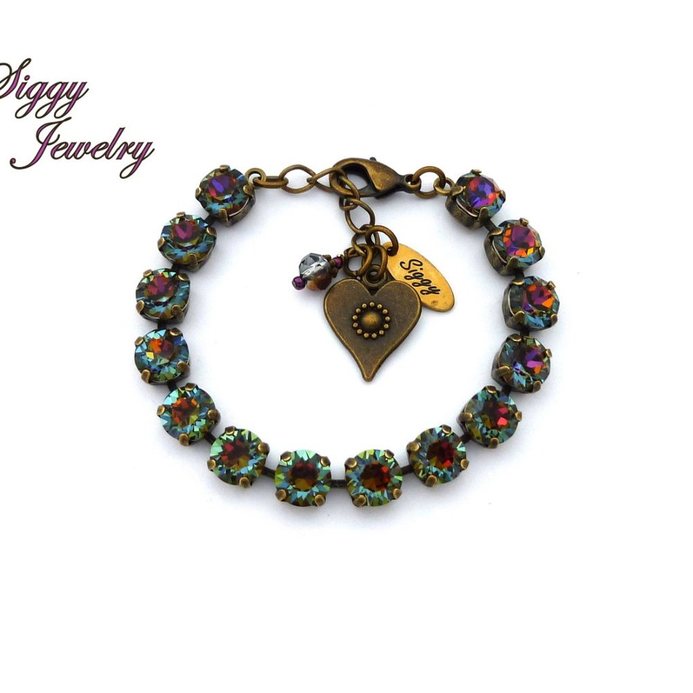 Swarovski® Crystal Bracelet, 8mm Crystal Volcano